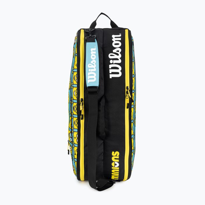 Gyermek tenisz táska Wilson Minions 2.0 Team 6 Pack kék sárga fekete 5