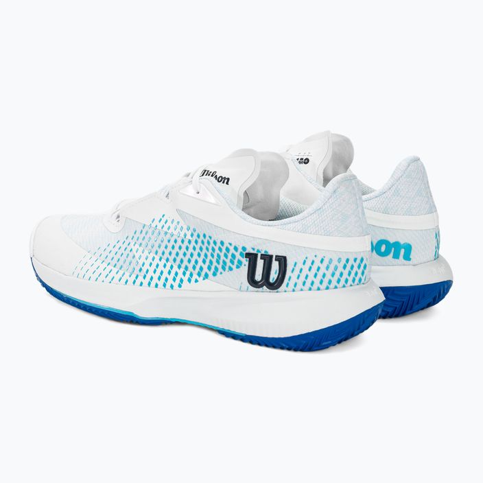 Férfi teniszcipő Wilson Kaos Swift 1.5 Clay fehér/kék atoll/lapis kék 3