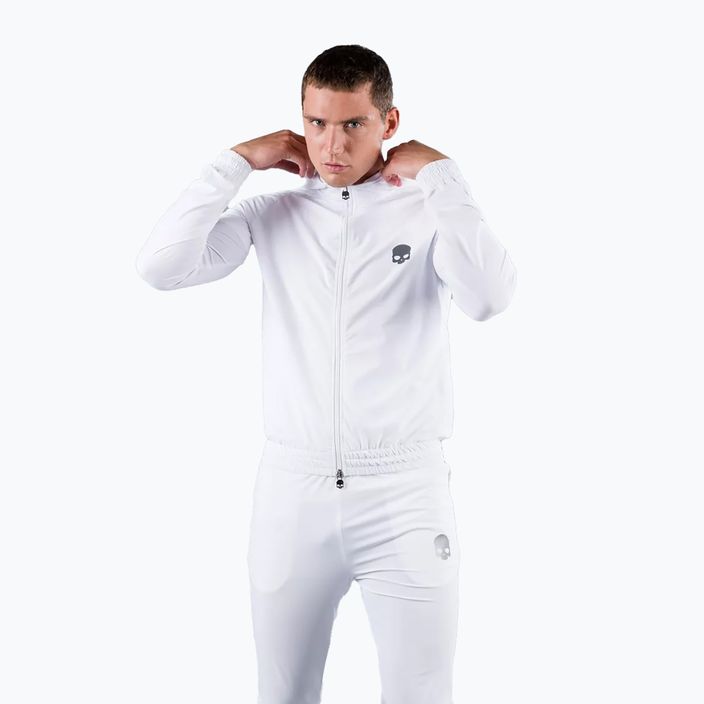 Férfi tenisz pulóver Hydrogen Tech FZ fehér TC0003001 10