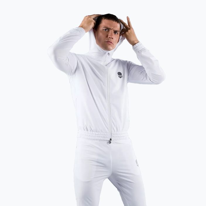 Férfi tenisz pulóver Hydrogen Tech FZ fehér TC0003001 6