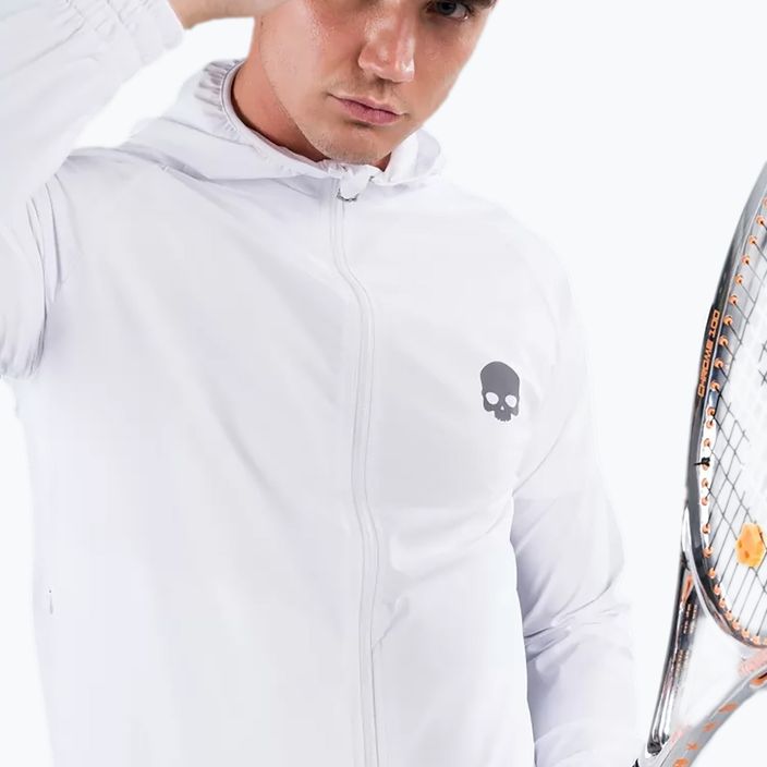 Férfi tenisz pulóver Hydrogen Tech FZ fehér TC0003001 7