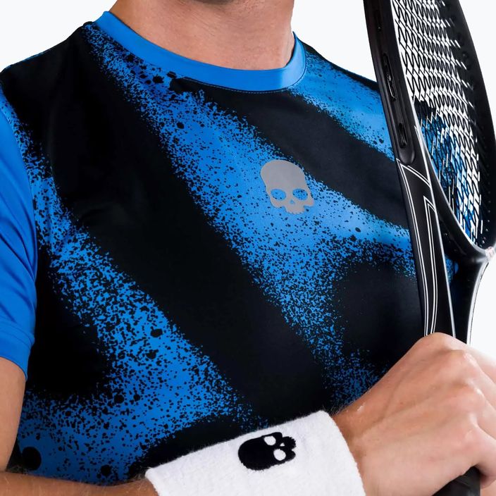 Férfi HYDROGEN tenisz póló Spray Tech kék T00502014 5