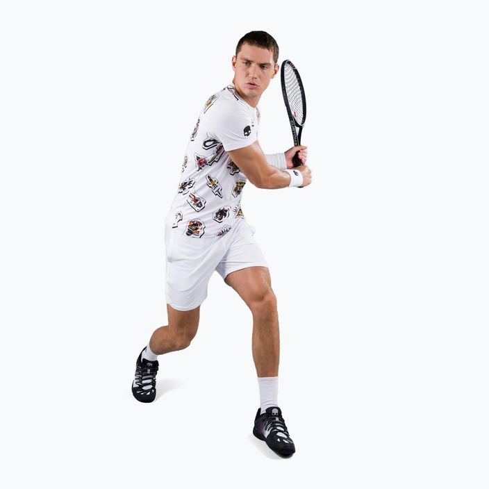 HYDROGEN Tattoo Tech férfi tenisz póló fehér T00504001 2