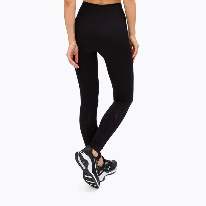 Női leggings Gym Glamour varrat nélküli fekete 195 3