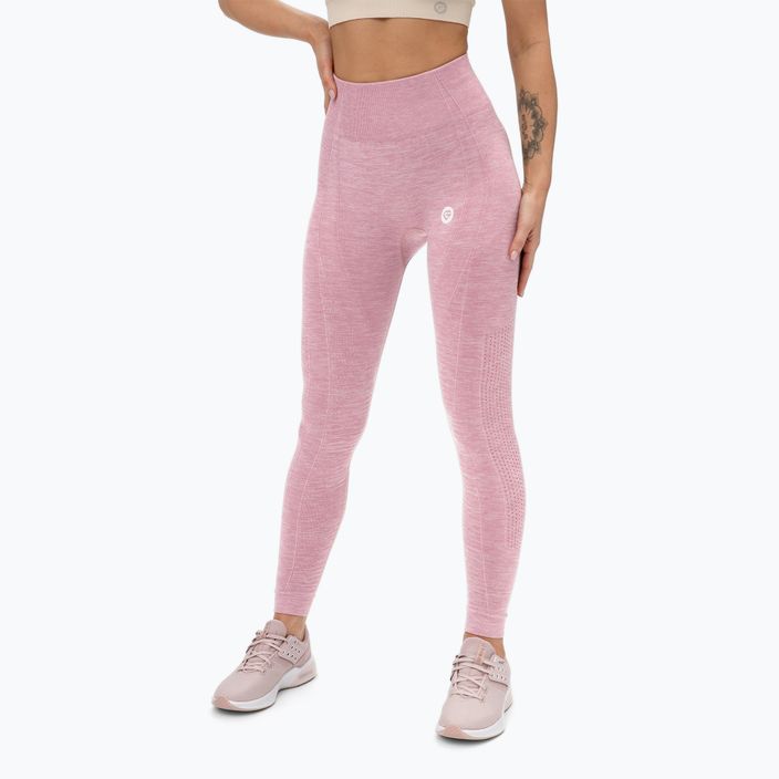 Női leggings Gym Glamour varrat nélküli rózsaszín 197