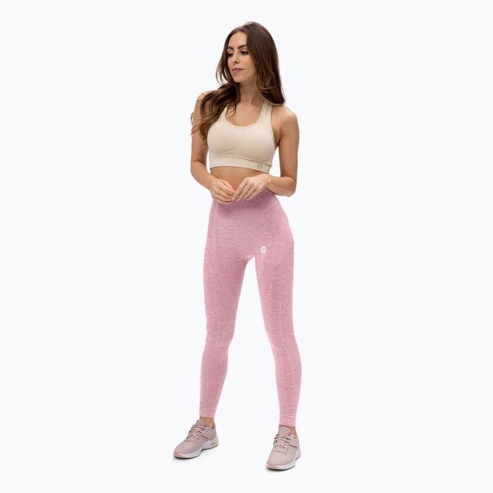 Női leggings Gym Glamour varrat nélküli rózsaszín 197 2