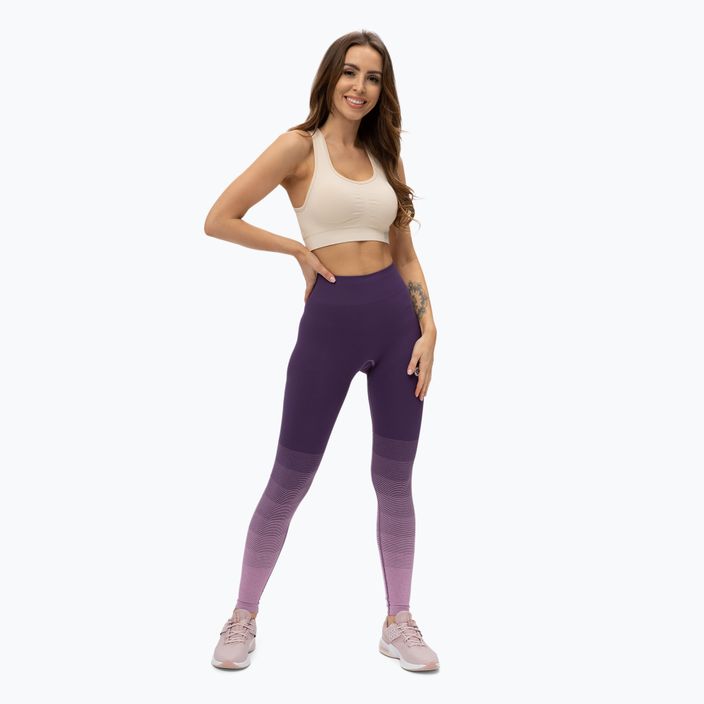 Női leggings Gym Glamour lila ombre lila 282 2