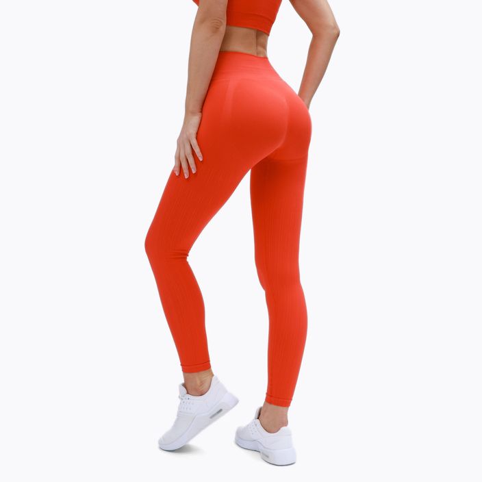 Női leggings Gym Glamour push up korall narancs 369 3
