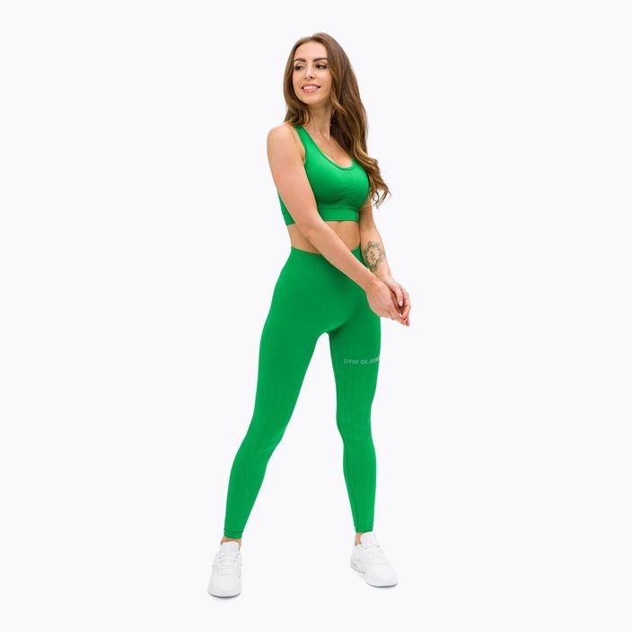 Női leggings Gym Glamour push up dzsungel zöld 374 2