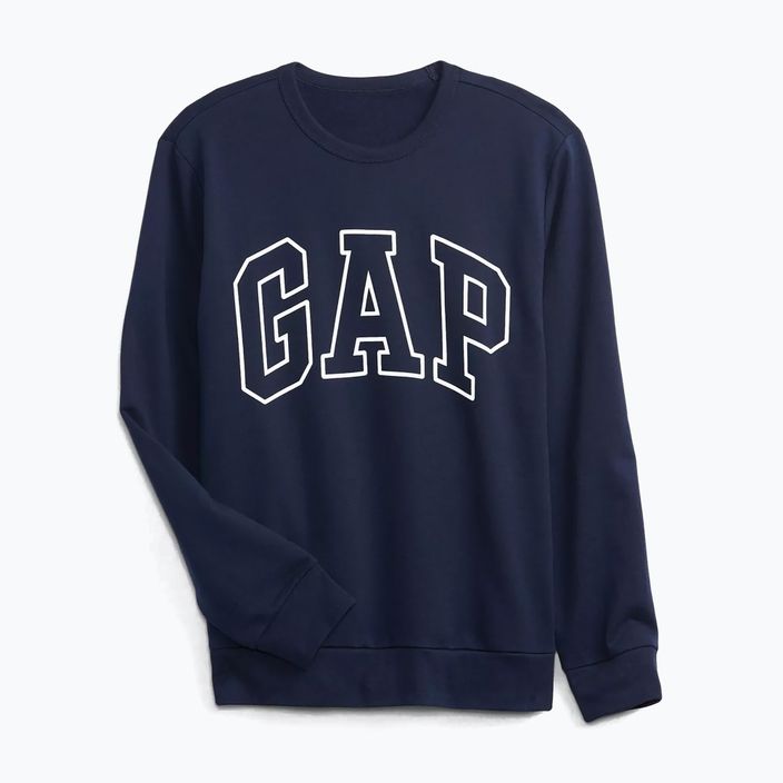 Férfi pulóver GAP Logo Crewneck blue navy 5