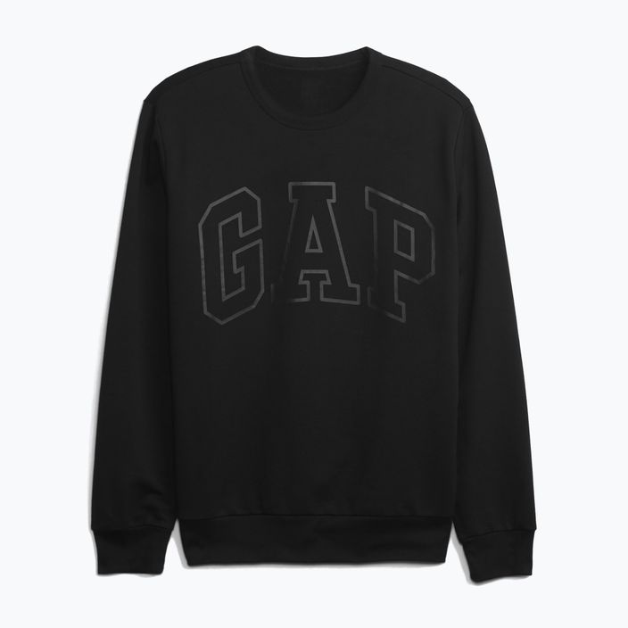 Férfi pulóver GAP Logo Crewneck black 5