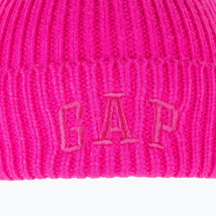 Női sapka GAP V-Logo Beanie standout pink 6