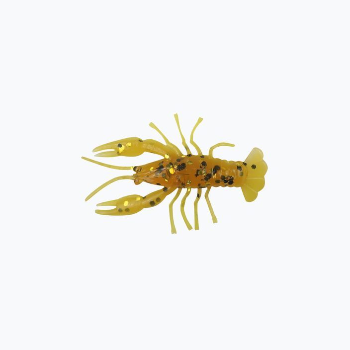 Gumicsali Relax Crawfish 1 Laminált 8 db. Gyökérsör-arany, fekete csillogás / sárga CRF1
