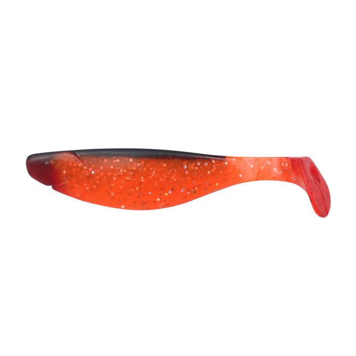 Hoofed Relax gumi csali Red Tail átlátszó narancssárga holo glitter BLS4-S122R-B 2
