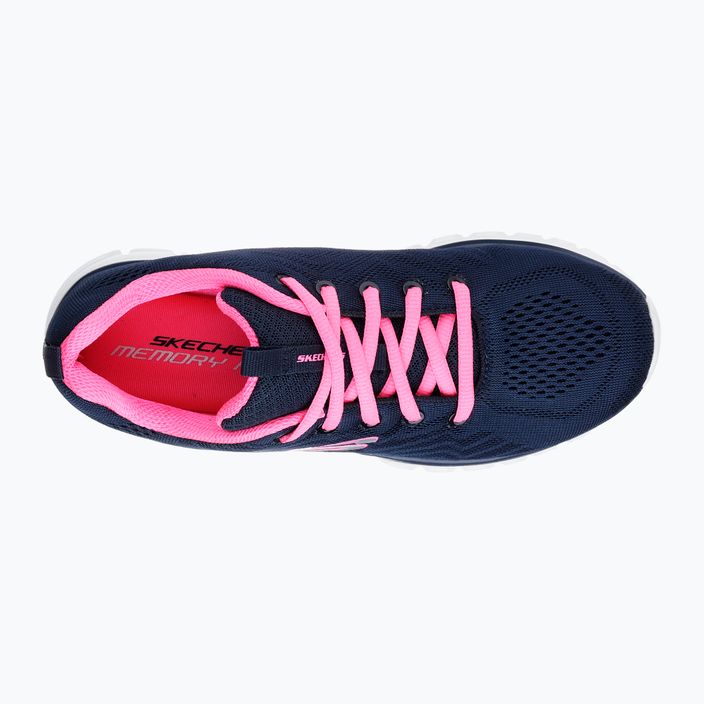 SKECHERS Graceful Get Connected női edzőcipő navy/hot pink 10