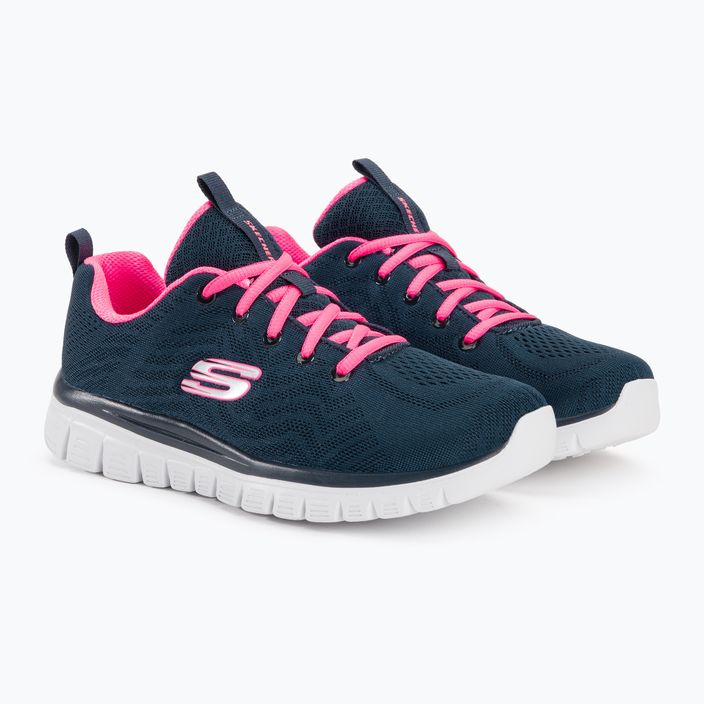 SKECHERS Graceful Get Connected női edzőcipő navy/hot pink 4