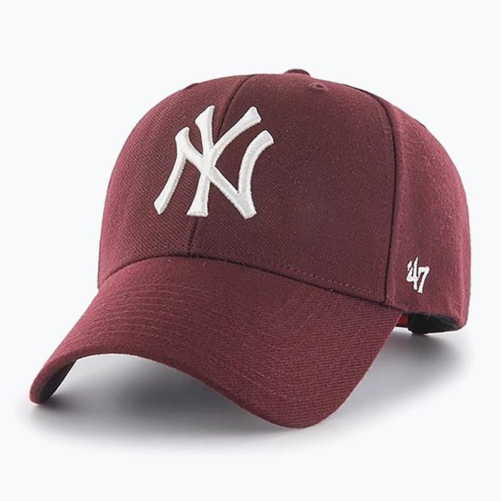 47 Brand MLB New York Yankees MVP SNAPBACK sötét bordó baseball sapka 5