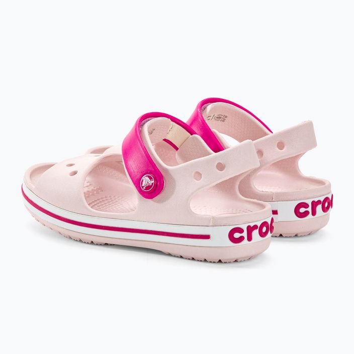 Crocs Crockband gyerek szandál alig rózsaszín/cukorkás rózsaszín 3