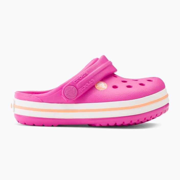 Crocs Kids Crocband Clog elektromos rózsaszín / sárgadinnye flip-flopok 3