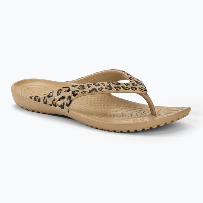 Női flip flop Crocs Kadee II Leopard leopard/gold