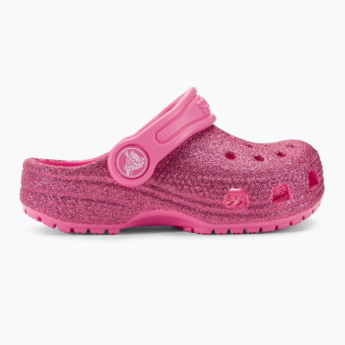 Crocs Classic Glitter Clog T rózsaszín limonádé gyermek flip-flopok 3