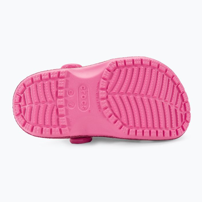 Crocs Classic Glitter Clog T rózsaszín limonádé gyermek flip-flopok 6