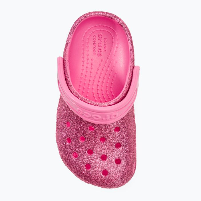 Crocs Classic Glitter Clog T rózsaszín limonádé gyermek flip-flopok 7