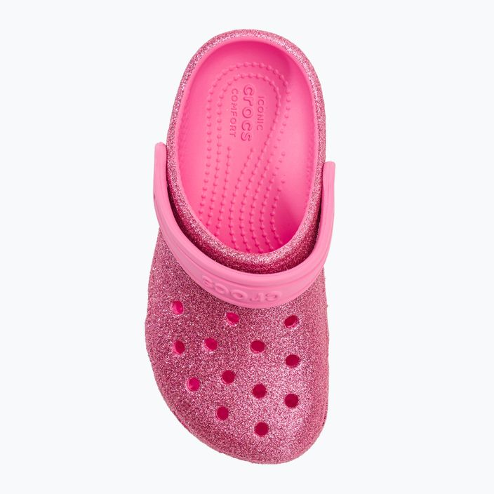 Crocs Classic Glitter Clog rózsaszín limonádé gyermek flip-flopok 7