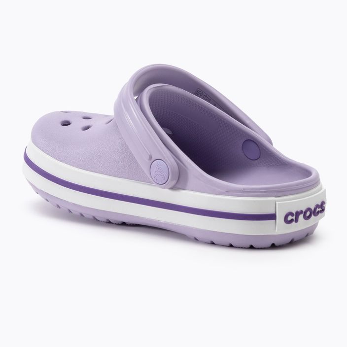 Crocs Crocband Clog lavender/neon gyerek papucs 4