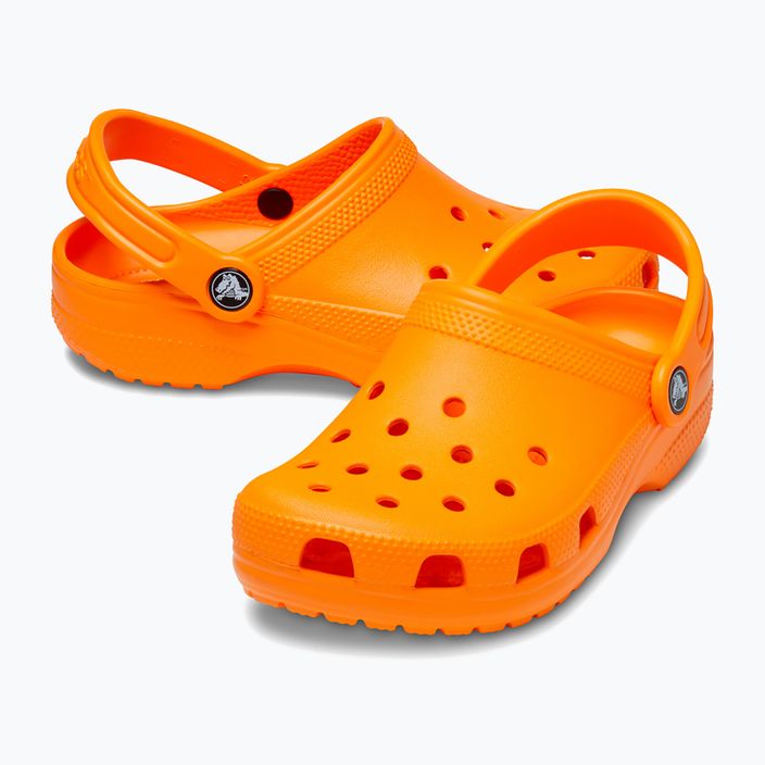 Gyermek papucs Crocs Classic Clog T orange zing 11