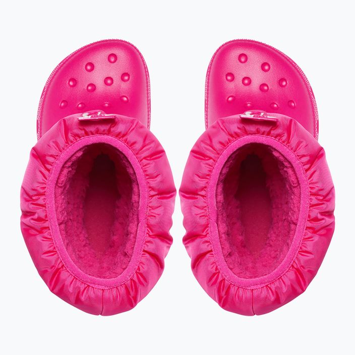 Crocs Classic Neo Puff candy pink junior hócsizma 11