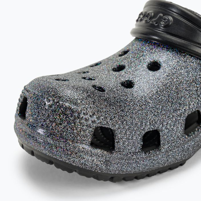 Gyermek papucs Crocs Classic Glitter Clog black 8
