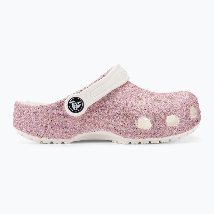 Crocs Classic Glitter Clog fehér/szivárvány gyermek flip-flopok 3