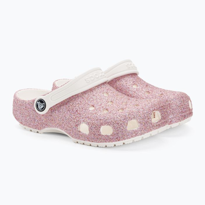 Crocs Classic Glitter Clog fehér/szivárvány gyermek flip-flopok 6