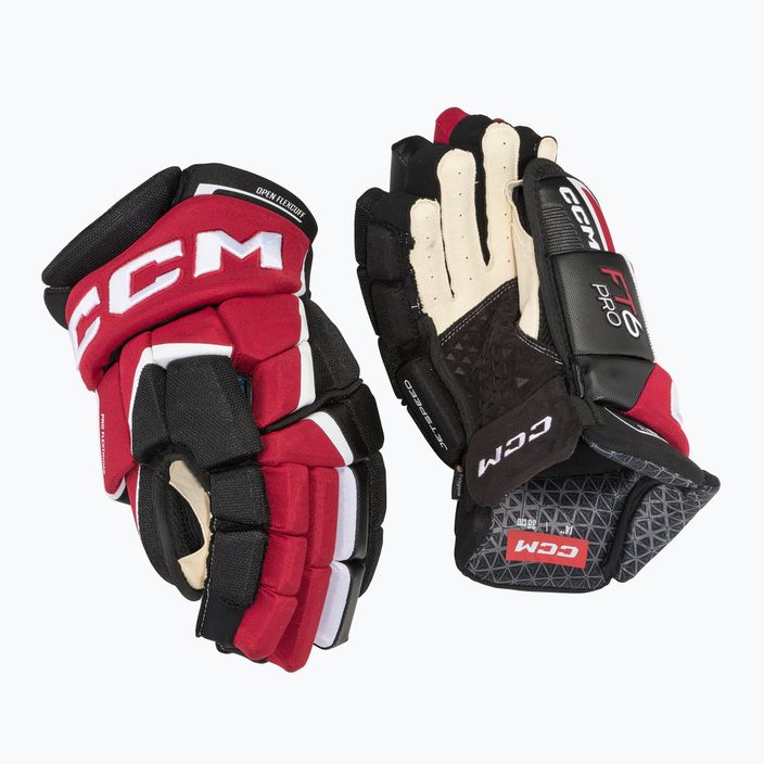 hokikesztyű CCM JetSpeed FT6 Pro SR black/red/white