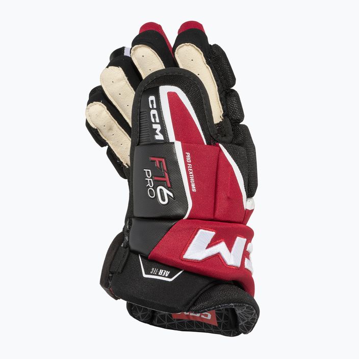 hokikesztyű CCM JetSpeed FT6 Pro SR black/red/white 3