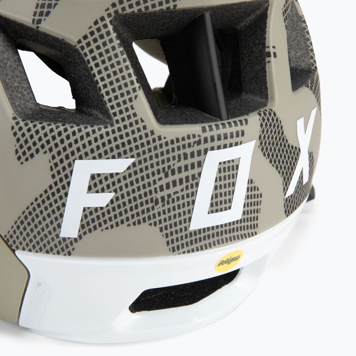 FOX Dropframe Pro kerékpáros sisak Camo zöld/fekete 29392 7