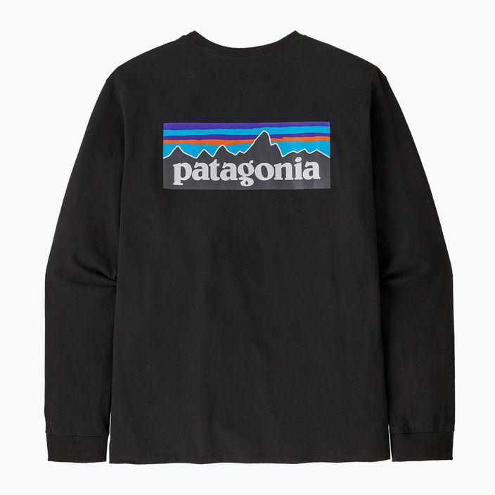 Férfi tekking hosszú ujjú Patagonia P-6 Logo Responsibili black 5