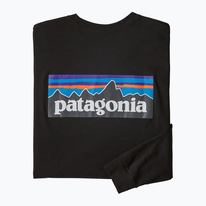 Férfi tekking hosszú ujjú Patagonia P-6 Logo Responsibili black 6
