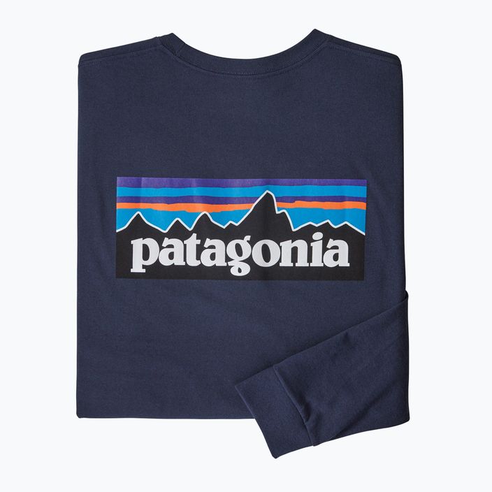 Férfi tekking hosszú ujjú Patagonia P-6 Logo Responsibili classic navy 6
