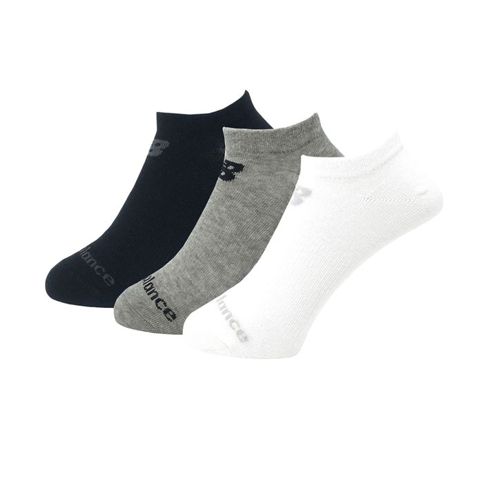 New Balance Performance Cotton Flat zokni 3 pár fehér/fekete/szürke 2
