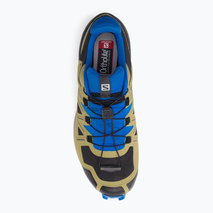 Férfi Salomon Speedcross 5 GTX zöld-kék trail cipő L41612400 6