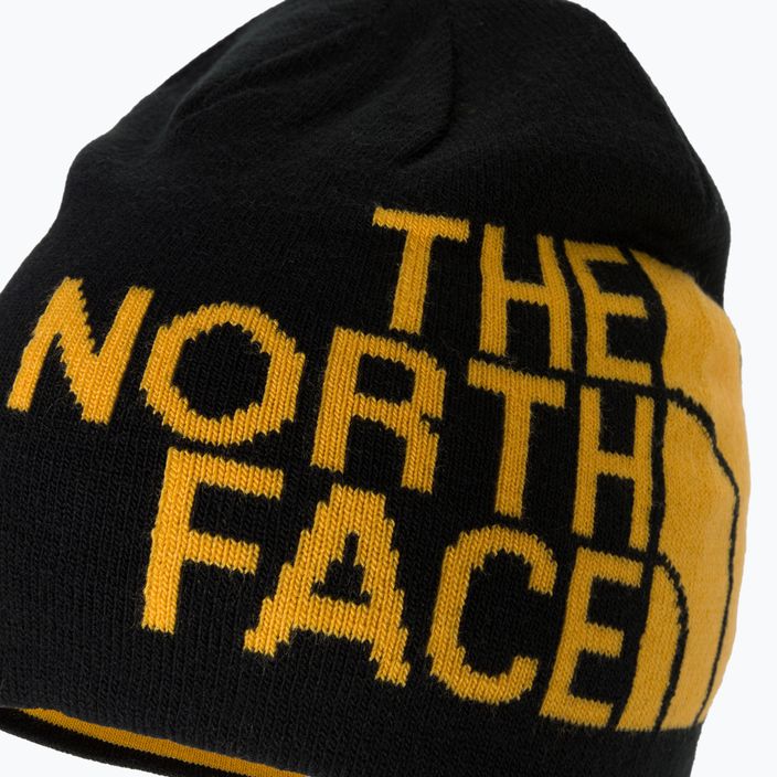 The North Face Reversible Tnf Banner téli sapka fekete és sárga NF00AKNDAGG1 3