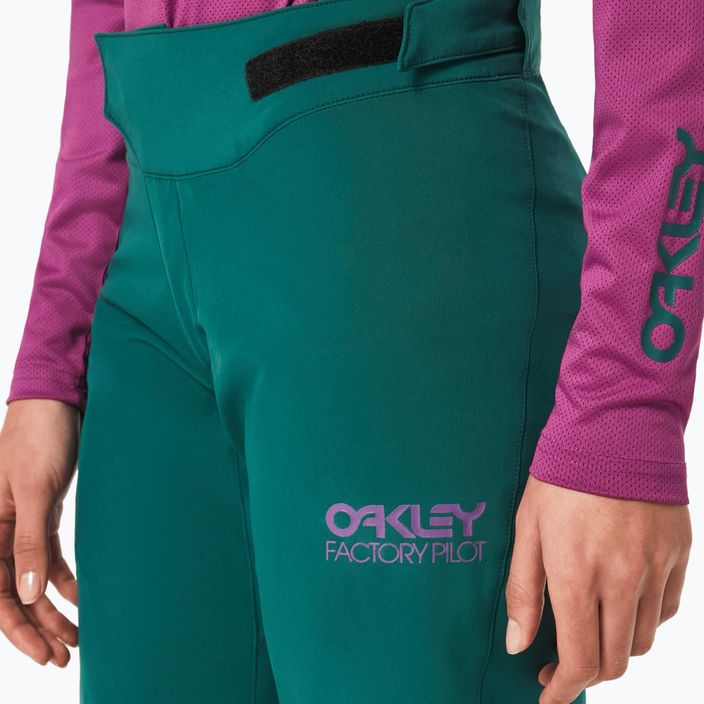 Női Oakley Drop In MTB kerékpáros rövidnadrág zöld FOA500275 6