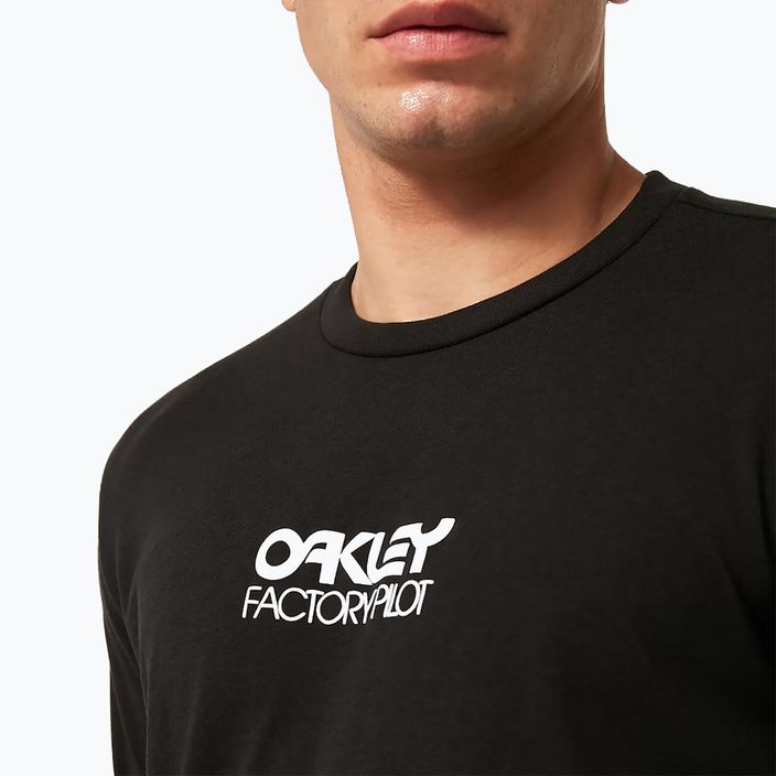 Férfi Oakley Factory Pilot Ss Tee fekete FOA404507 kerékpáros póló 5
