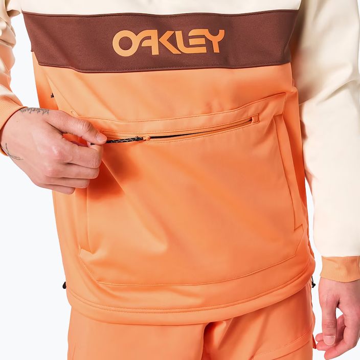 Férfi Oakley TNP Nose Grab Softshell kapucnis pulóver arctic white/soft orange 5