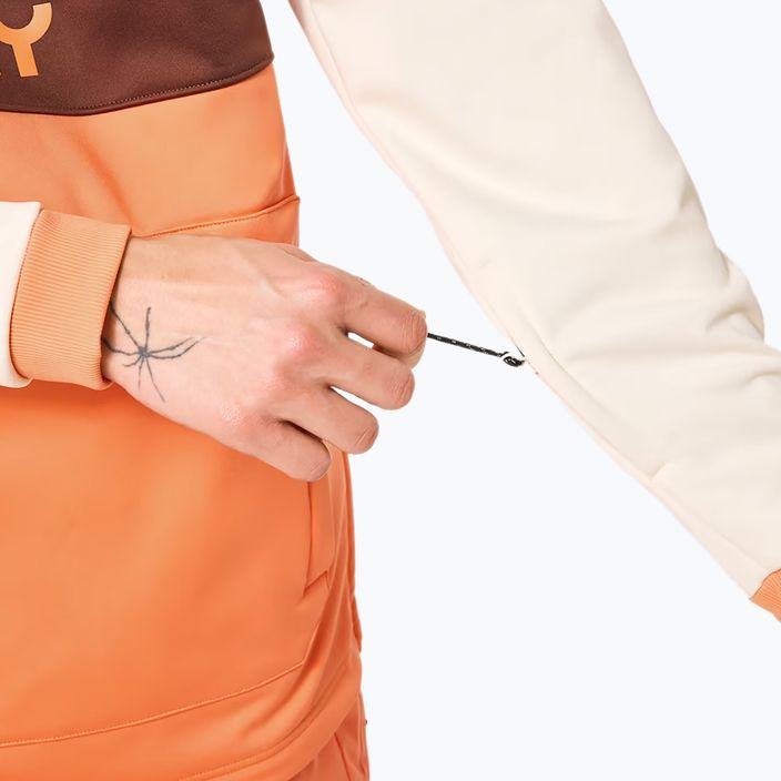 Férfi Oakley TNP Nose Grab Softshell kapucnis pulóver arctic white/soft orange 7