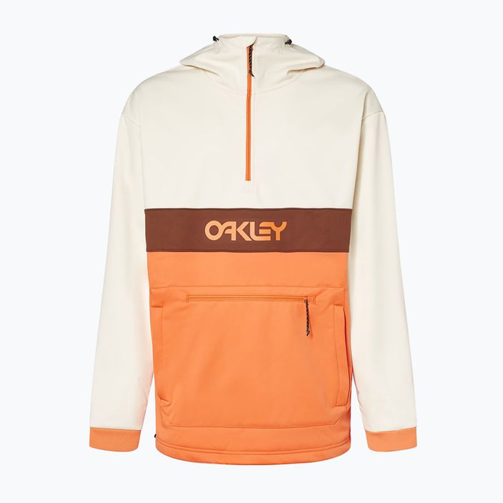 Férfi Oakley TNP Nose Grab Softshell kapucnis pulóver arctic white/soft orange 12