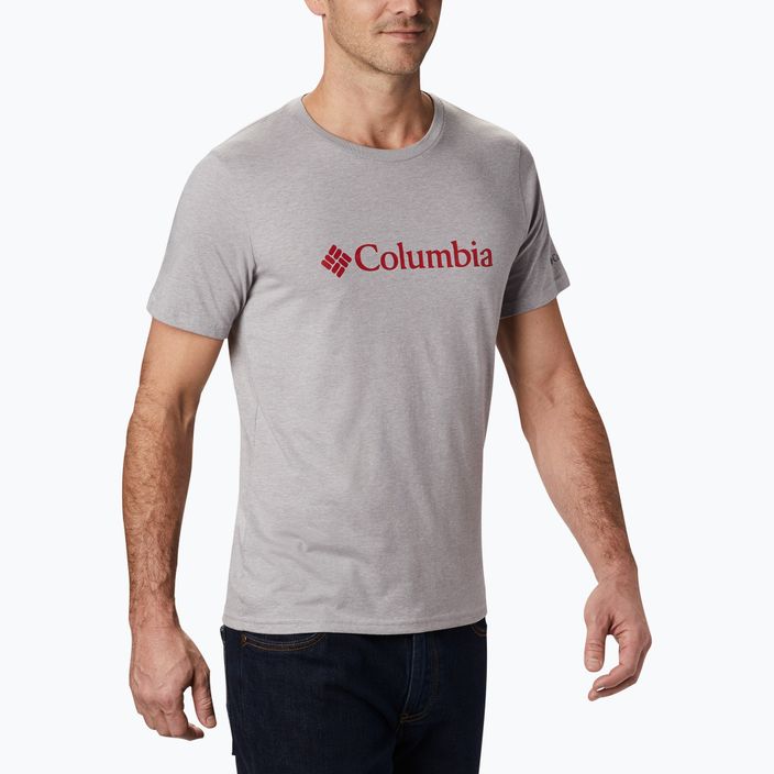 Férfi póló Columbia CSC Basic Logo columbia grey heather 2