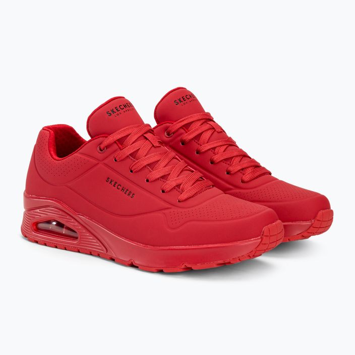 Férfi cipő SKECHERS Uno Stand On Air red 4